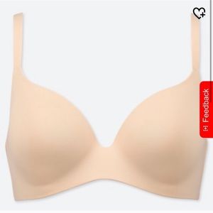 Beige Size Small Uniqlo Bra